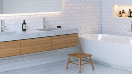 What Can I Do to Warm Up an All-White Bath?