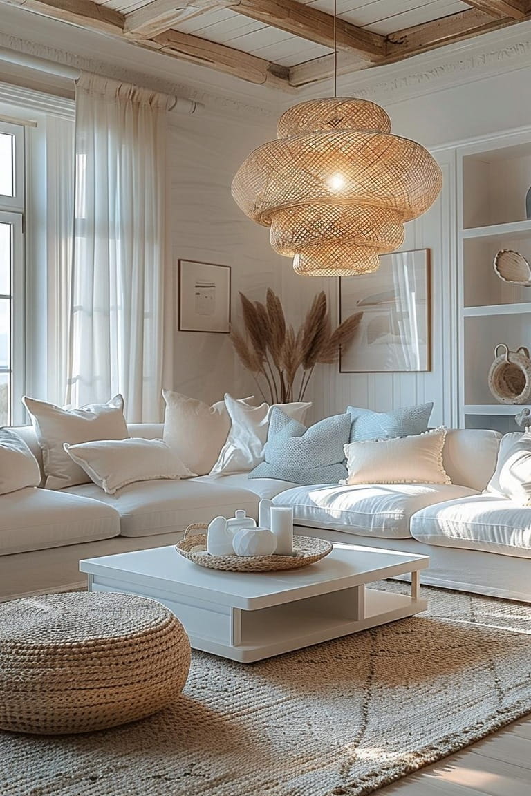 Sunkissed Sanctuary: A Serene Coastal-Inspired Living Room Design Sunkissed Sanctuary: A Serene Coastal-Inspired Living Room Design